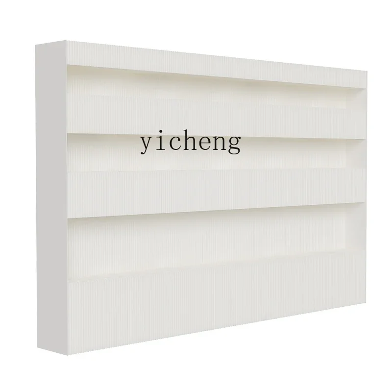 

screen office partition paper wall foldable mobile multi-layer shelf hotel baffle light layer background wall
