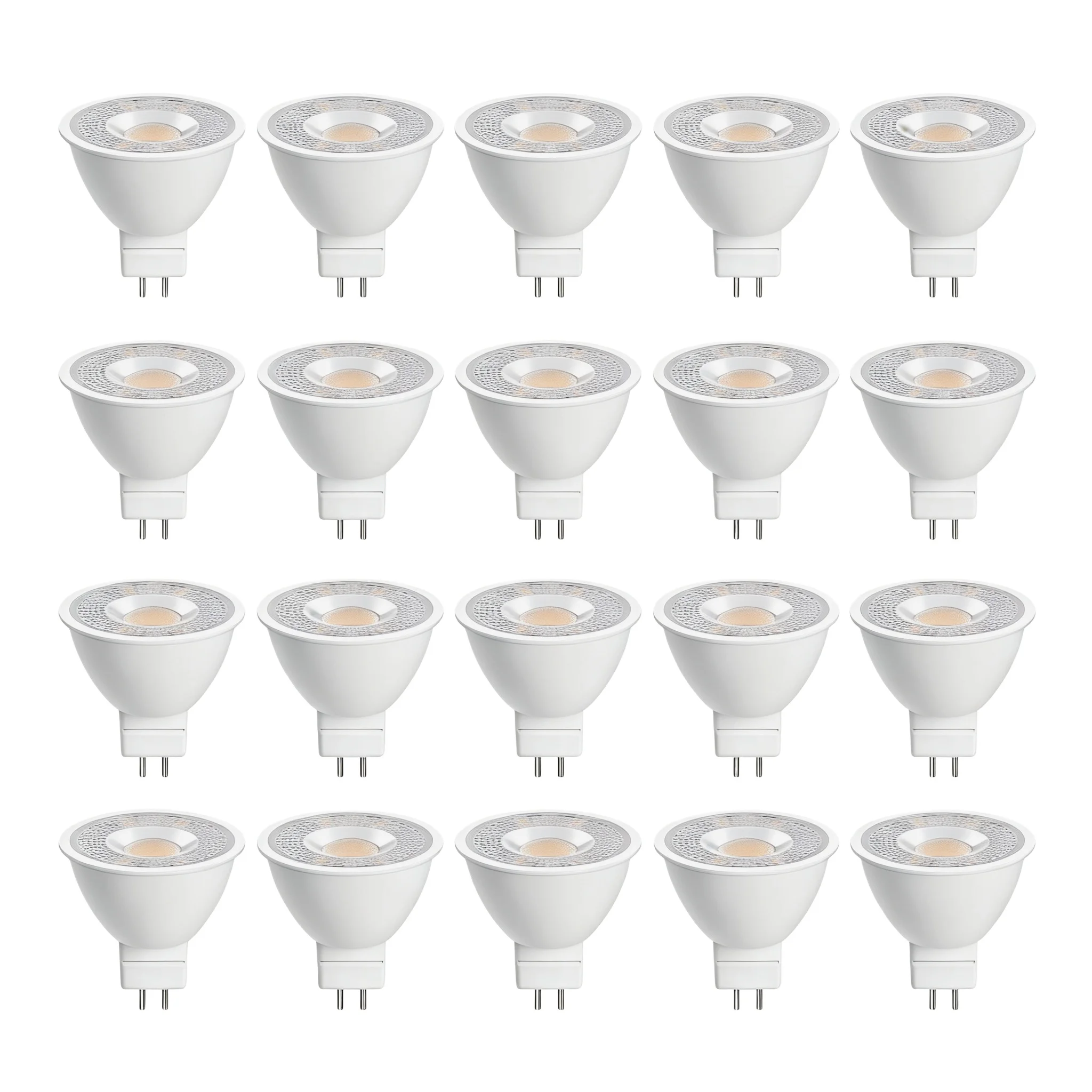 20-Pack E14 LED Light Bulb 5W Warm White 3000K 50W Halogen Replacement 500lm 38º Beam Angle Spotlight Small Screw Non-dimmable