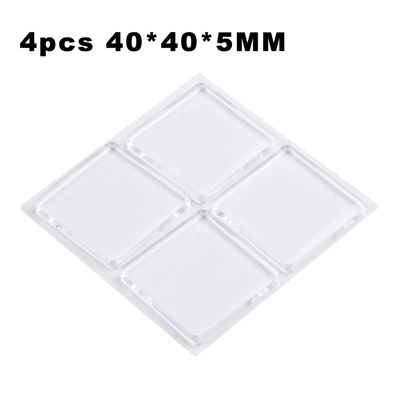 Tappetino antiscivolo in silicone trasparente resistente al calore da 4 pezzi 4x4 cm Tappetino ammortizzante antivibrante per armadio per lavatrice