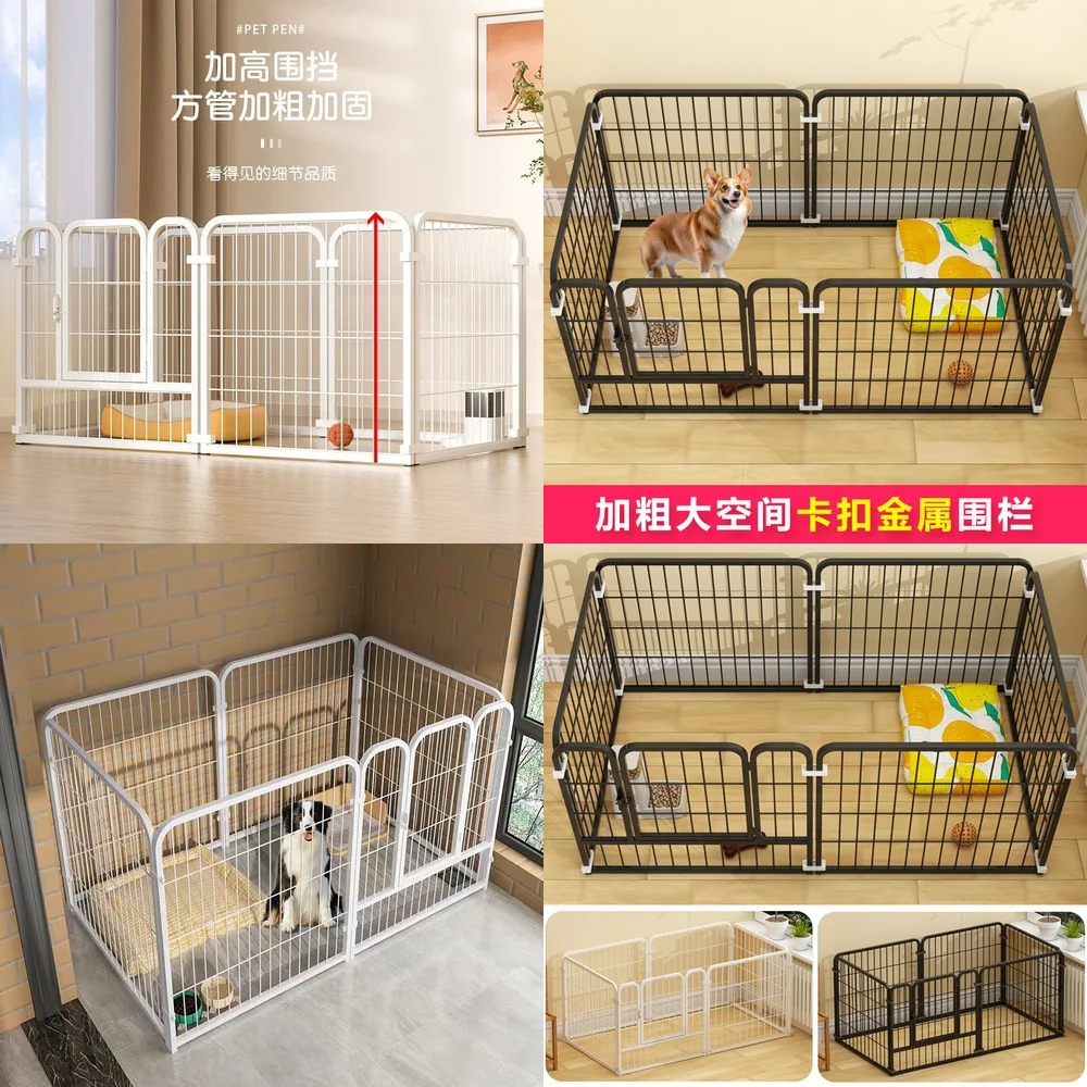 Modulares Indoor-Laufgitter für Hunde Kleiner und Mittlerer Rassen Tragbares Faltbares Welpen-Trainingsgehege für Haus-Training und