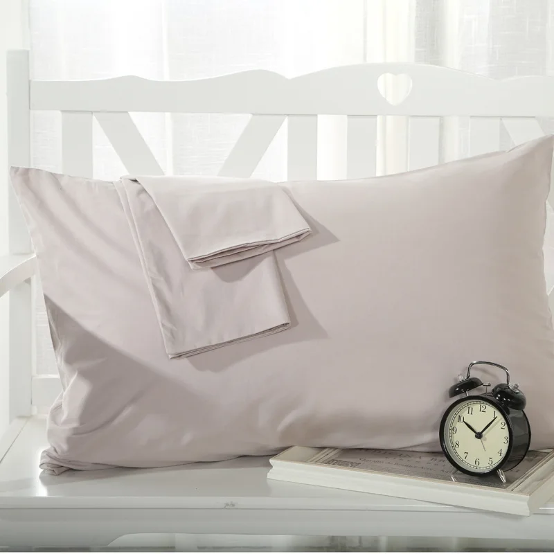 1pcs Pure Cotton Pillowcase Soft Decorative Pillow Case Pillow Cover Solid Color Pillowcases Multi-color Optional