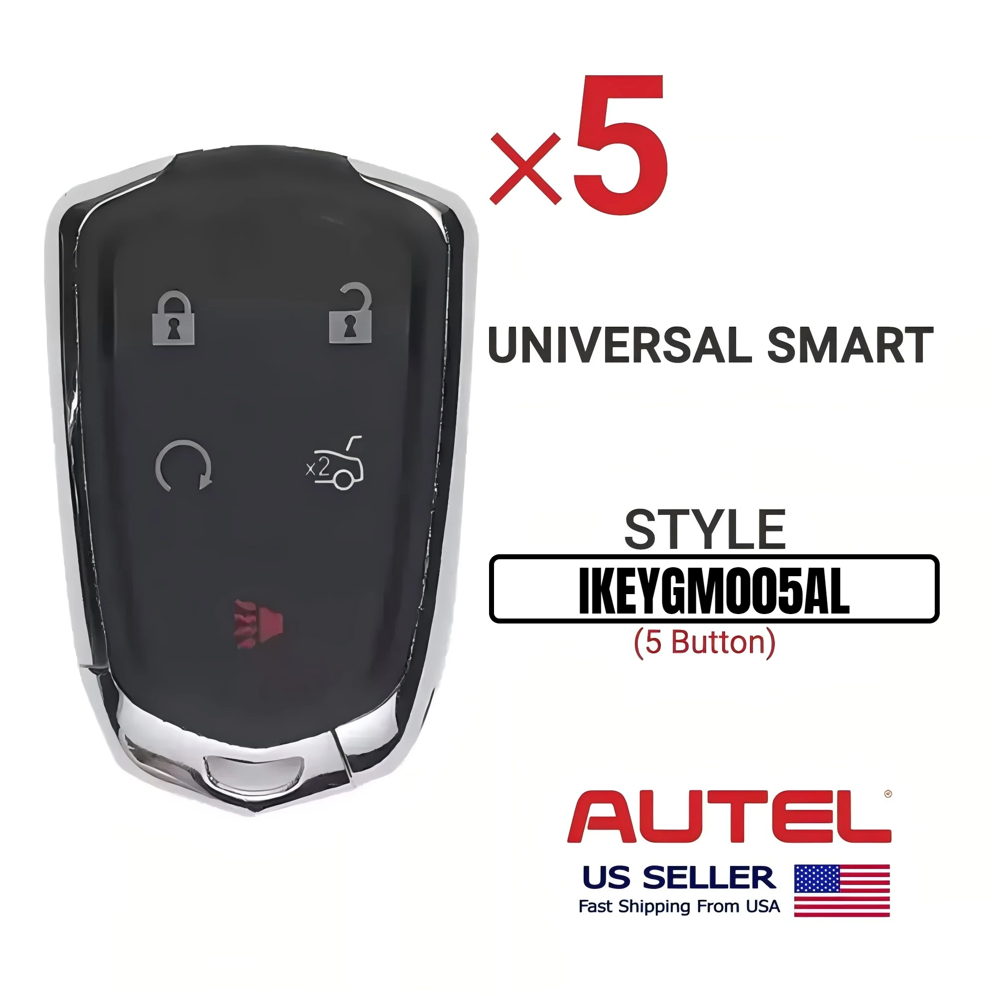 5X Autel iKey Universal Smart Key For GM Premium Style 5 Button  IKEYGM005AL