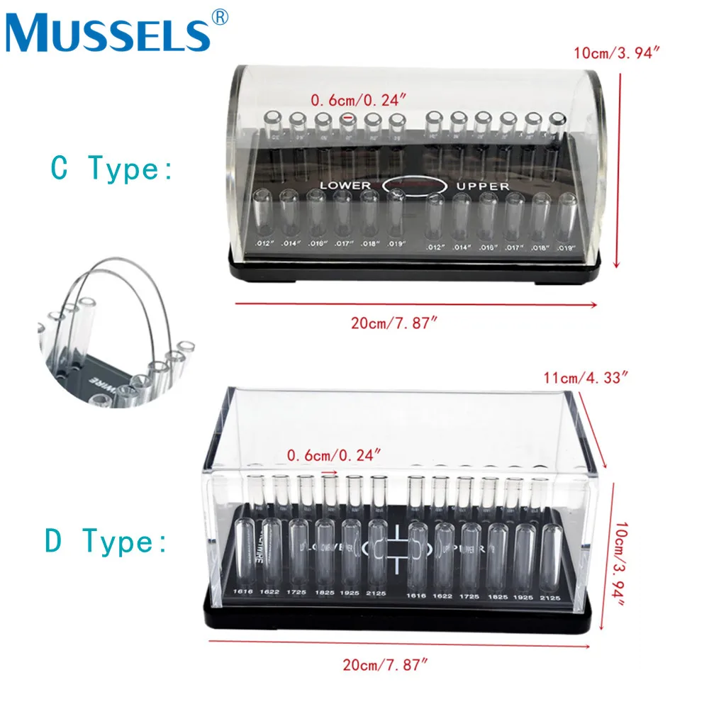 Acrylic Organizer Holder Dental Resin Composite Storage Box Orthodontic Power Chain Placer Ligature Tie Arch Wire Placement Case