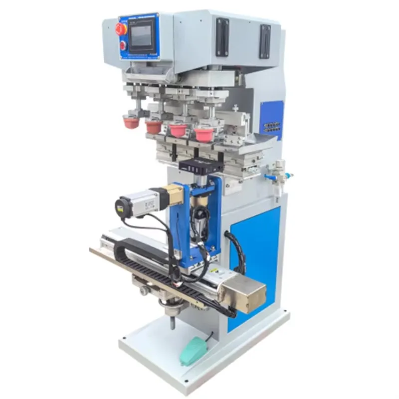 Clothing Button Ceramic Ink Cup Tampograsofia Silicone Pad Printing Machine 4 Colors