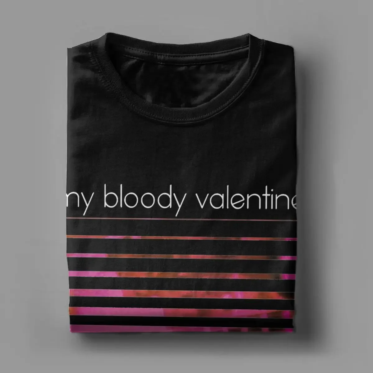 My Bloody Valentine Loveless Tribute T Shirt Men\'s Pure Cotton Humorous T-Shirt Crew Neck Tees Short Sleeve Clothing Plus Size