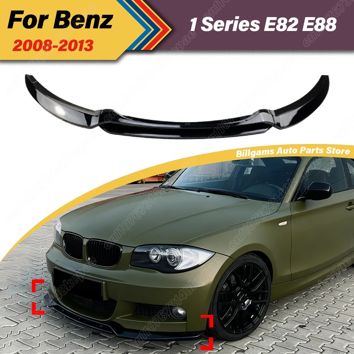 

For BMW 1 Series E82 E88 118i 120i 120d 123d 125i 125se 128i 135i 2007 2008 2009 2010 2011 2012 2013 Car Front Splitter Lip Kit