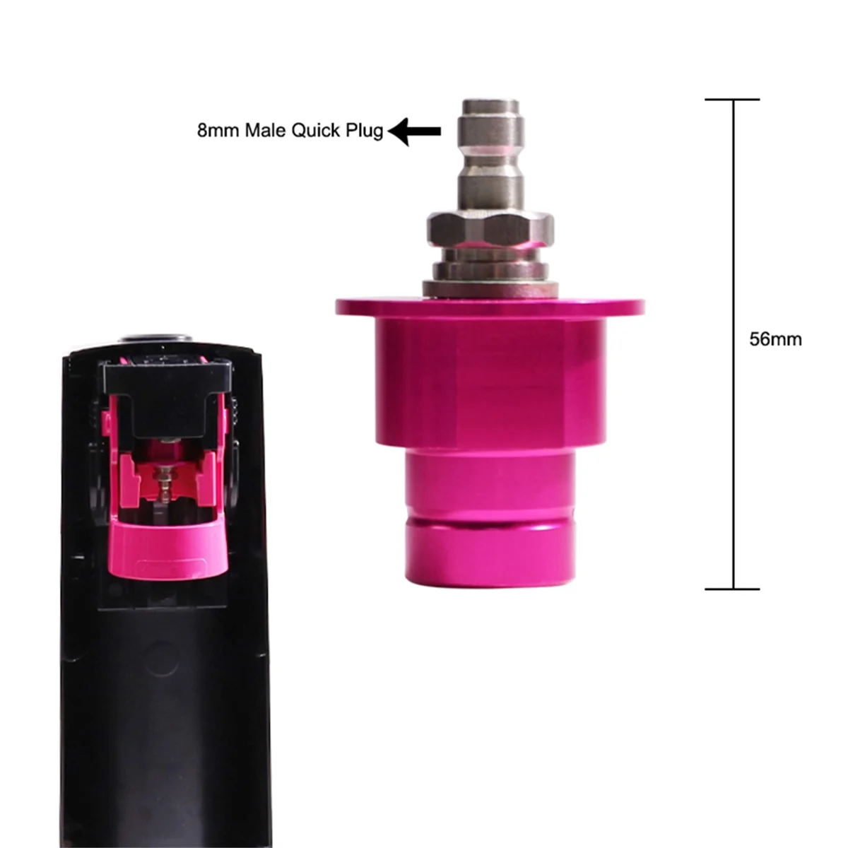 Quick Adapter 8mm for CO2 Soda Water Bubbler Compatible with DUO,TERRA,ART,GAIA for Soda Maker Valve Refill Accessories