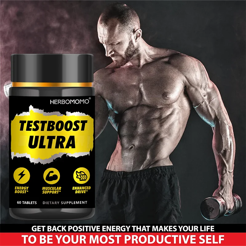 60Pcs HERBOMOMO Nutrition Testboost Capsules - Stamina & Strength, Performance & Energy,