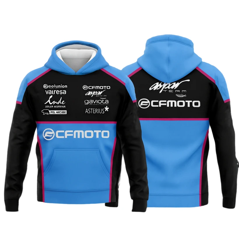 

High Quality CFMOTO Aspar Team Long Sleeve Hoodie Men Women Motorcycle Racing Style Fashion Sportswear Comfortable Hoodie