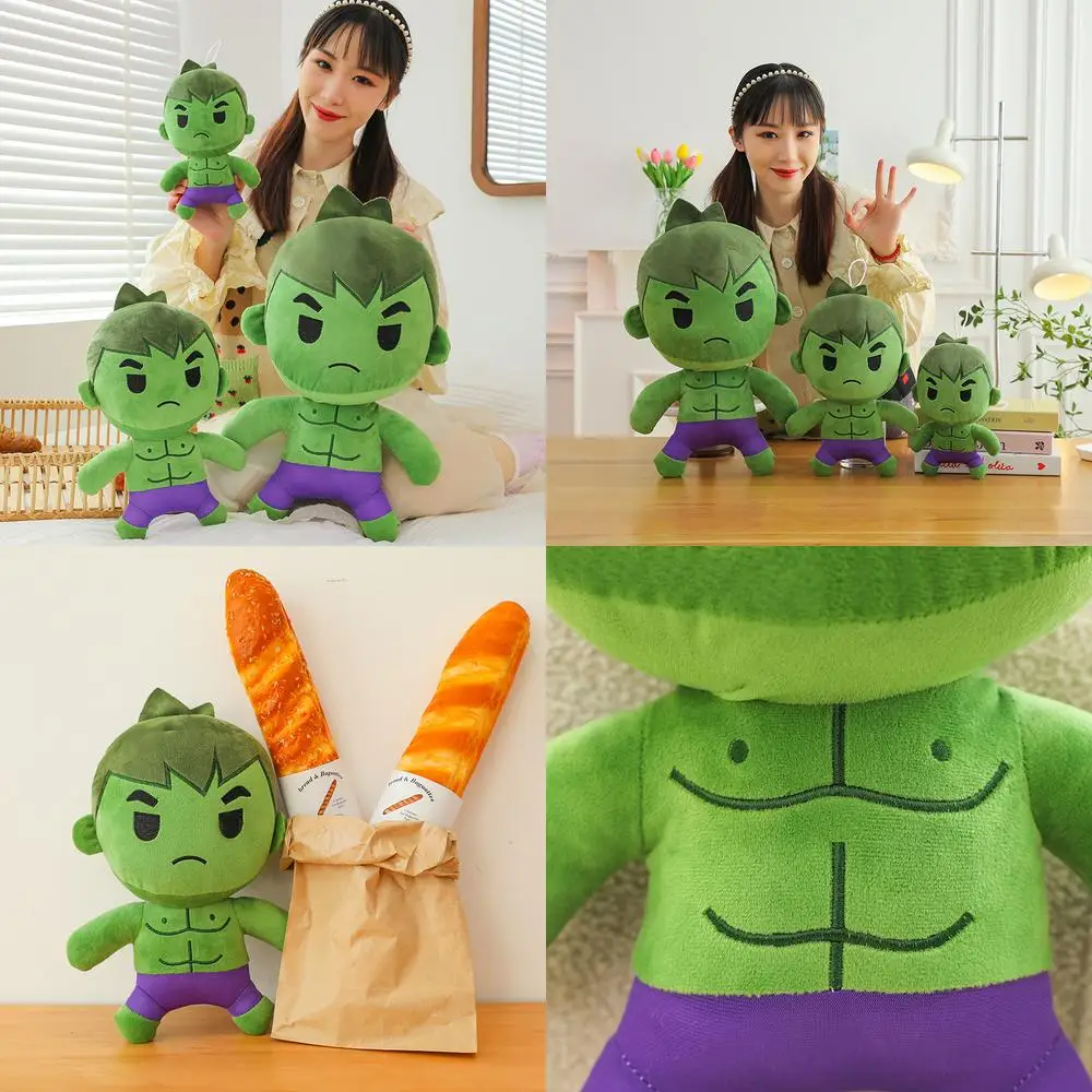 

Kawaii Халк, плюшевая игрушка, зеленый Халк, мягкая кукла, милое заполненное животное для детей, подарок на день рождения, компаньон для сна для мальчиков, оптовая продажа