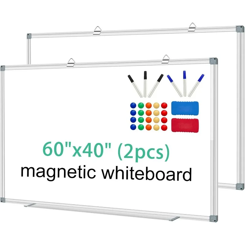 

Доска Dry Erase Белая доска для стены 60x40 (2 шт.) Магнитные доски для офиса, класса и дома