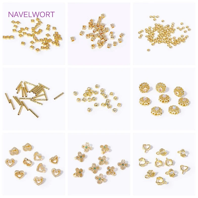 3mm 18k banhado a ouro latão metal plana quadrado espaçador contas para fazer jóias suprimentos diy pulseira colar acessórios atacado