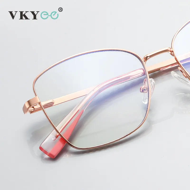 VICKY Metal Classic Reading Glasses Women Myopia Hyperopia Anti Blue Light Prescription CR39 Optical Eyeglasses Frame PFD3077