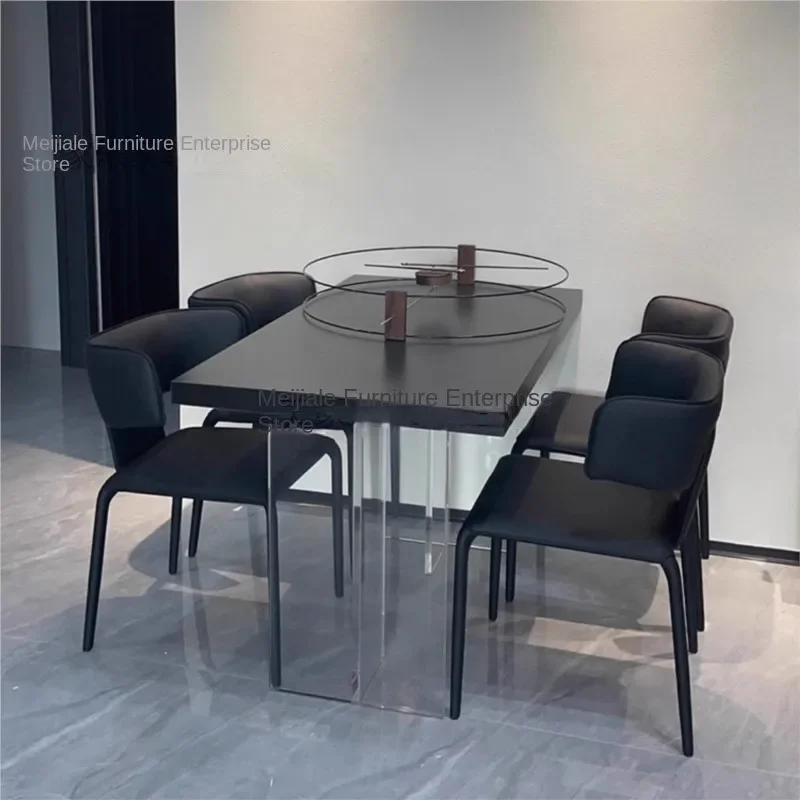 Italian Minimalist Light Luxury Backrest Chair Dining Chair Designer Home High-end Dining Table Modern Minimalist Chairs Home