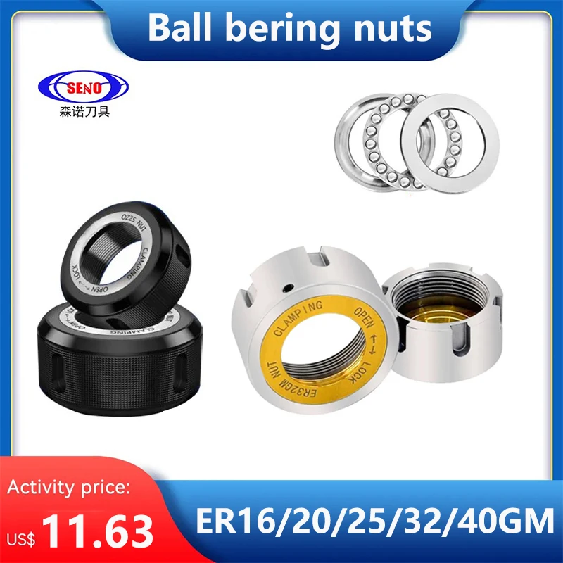 Ball Wheel Bearing Nut ER25 ER32 GM High Precision OZ25 OZ32 Nut Bearing Nut Ball nut OZ ER Nut ER11 ER16 ER20 ER25 ER32 ER40