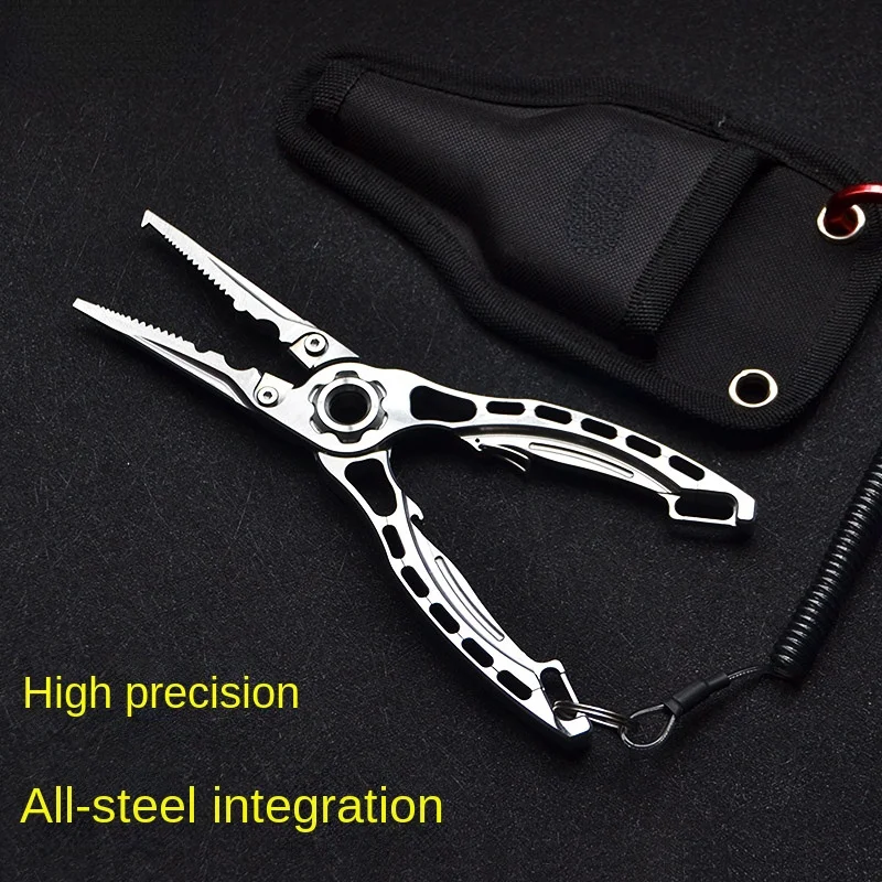 

All-Steel Fishing Pliers Hook Removing Special Forceps Multi-Functional Olecranon Wire-Controlled Fish Cutting Tool