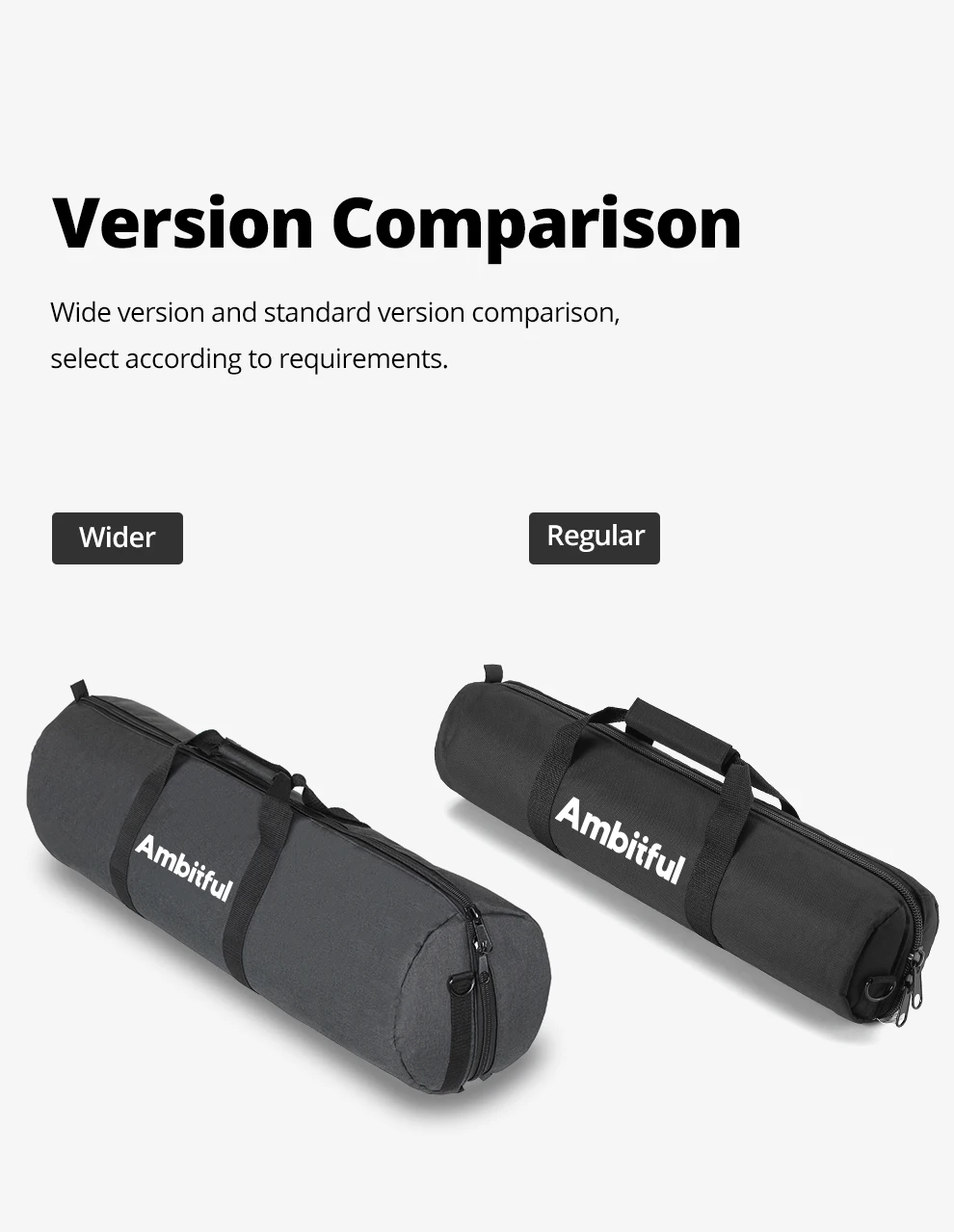 NEUE 50/60/70//80/90/100/110/120/130/140cm Einbeinstativ-Stativtasche Tragbare Schultergurt-Tragetasche TB PRO für gepolsterte Lichtstative – Detail 5