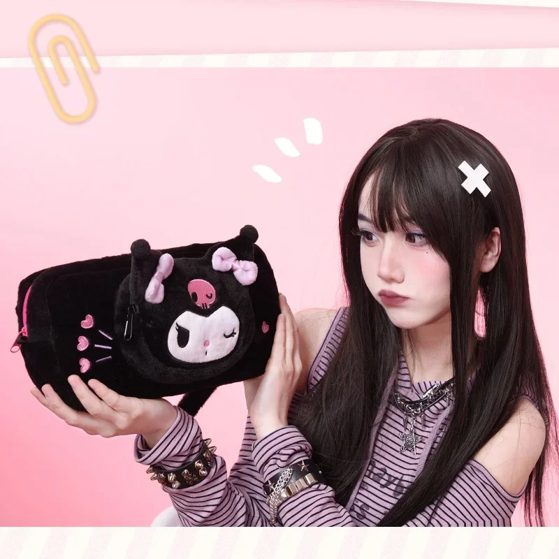 

Kawaii Sanrio Switch Kuromi сумка для хранения Oled мягкая сумка Co фирменная сумка через плечо мультяшная большая емкость можно носить чемодан Подарочная сумка