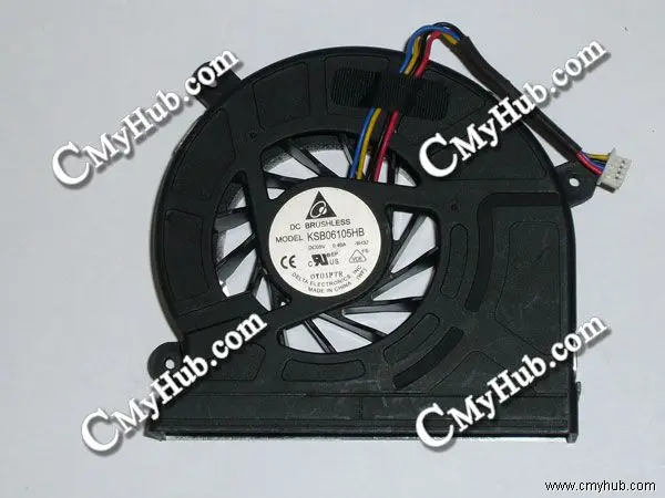 For ASUS G73 G535W G73JH G53SW G73J G73S G53JW2 Delta KSB06105HB 9H32 DC5V 4Wire Cooling Fan KSB06105HB -9H32 9H32