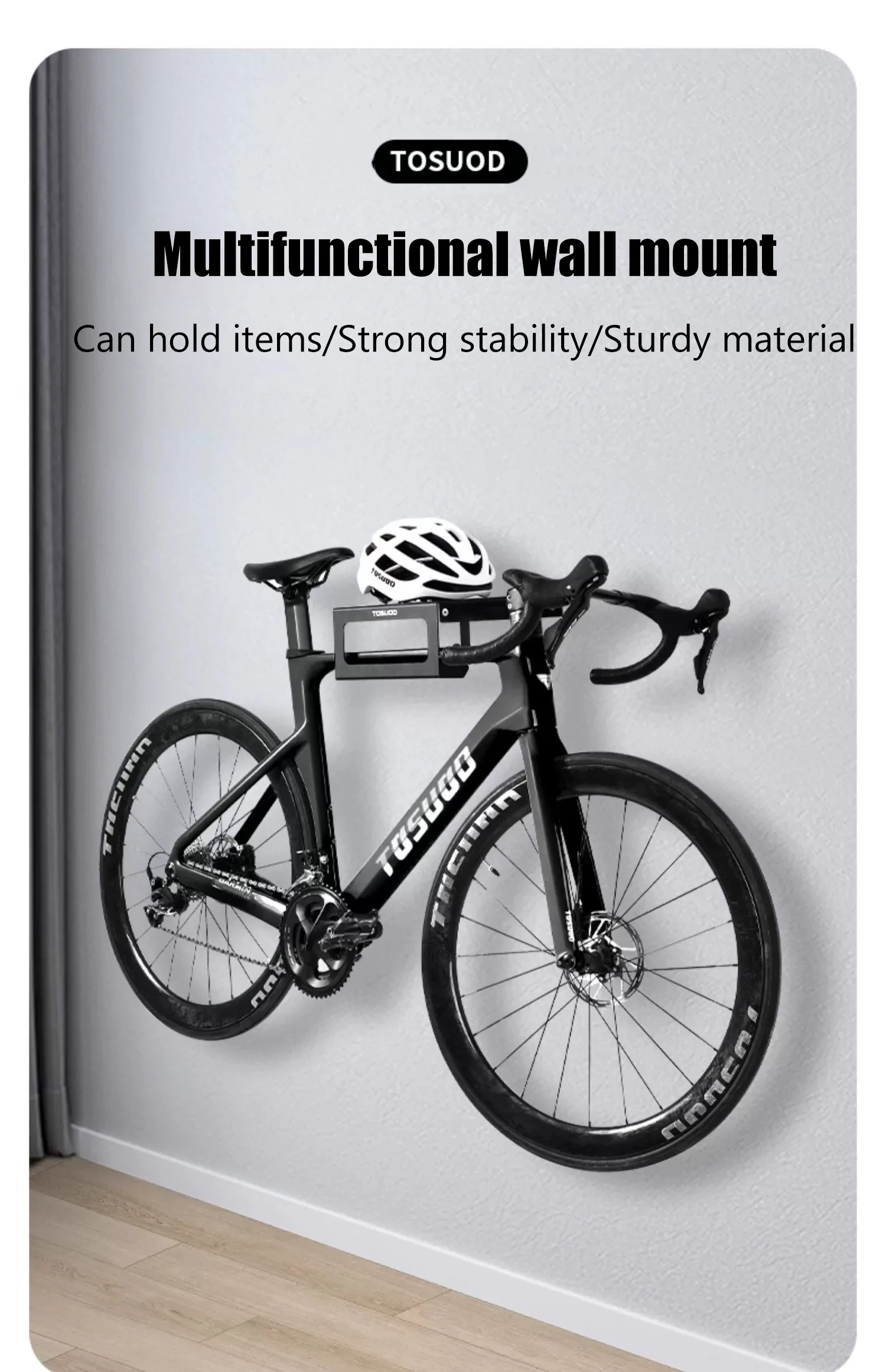 TOSUOD Mountain road bicycle wall rack storage indoor parking display bicycle wall rack