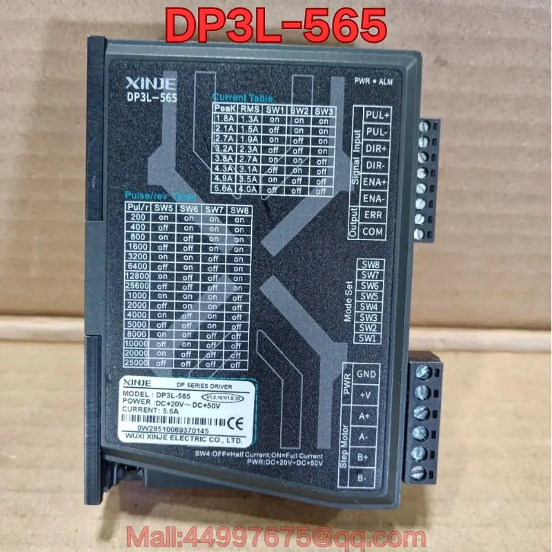 

Second-hand DP3L-565 stepper driver function test is normal