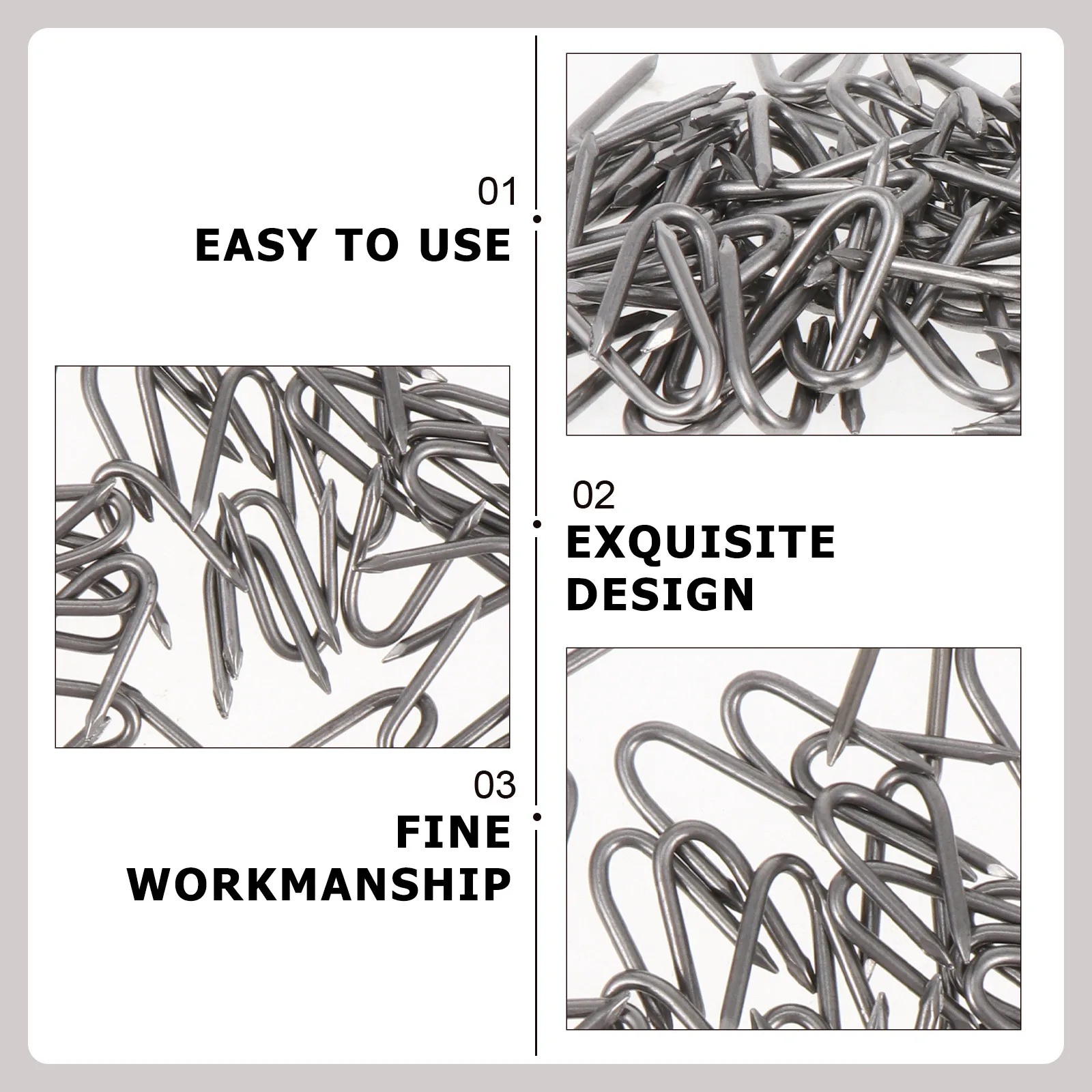 

70pcs U-Shaped Iron Nail Garden Pile Fixing Turf Tool Ground Staple Fencing Peg Lawn Netting Fastener Gardening Supplies