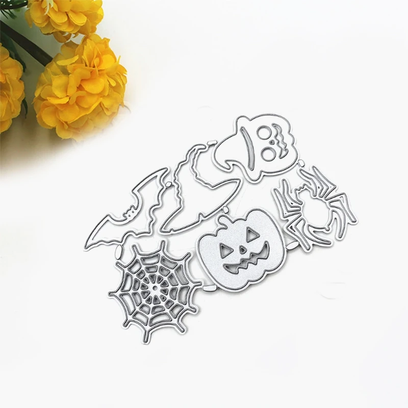 Halloween Metal Cutting Dies Stencil DIY Scrapbooking Album Paper Card Template Mold Embossing Decoration