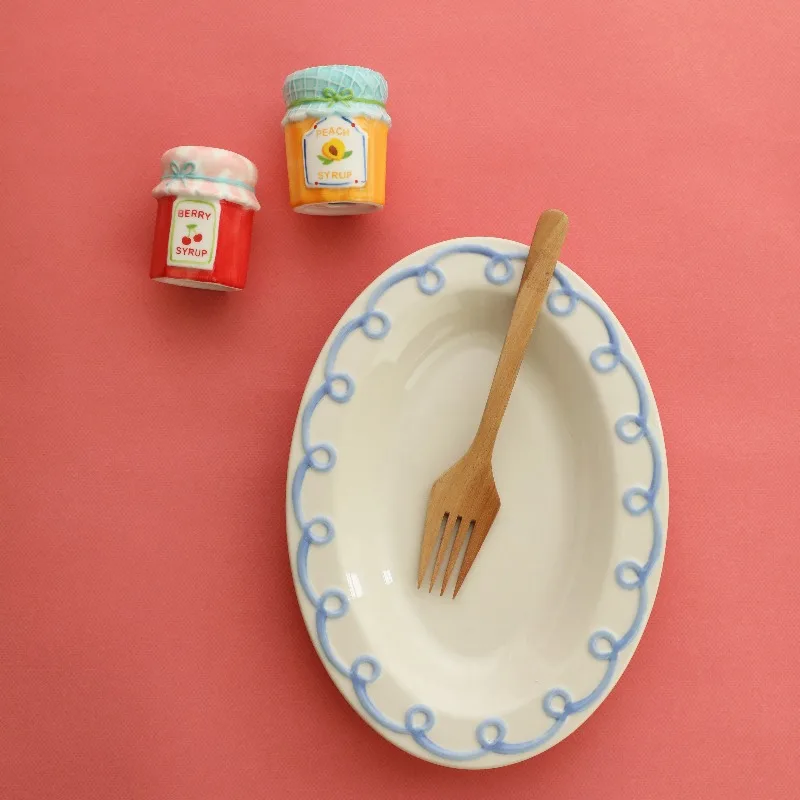 

Очаровательные овальные керамические тарелки, тарелка для пасты, тарелка для десерта для торта, тарелка для домашнего завтрака, поднос для ювелирных изделий, украшение кухонного стола, подарки