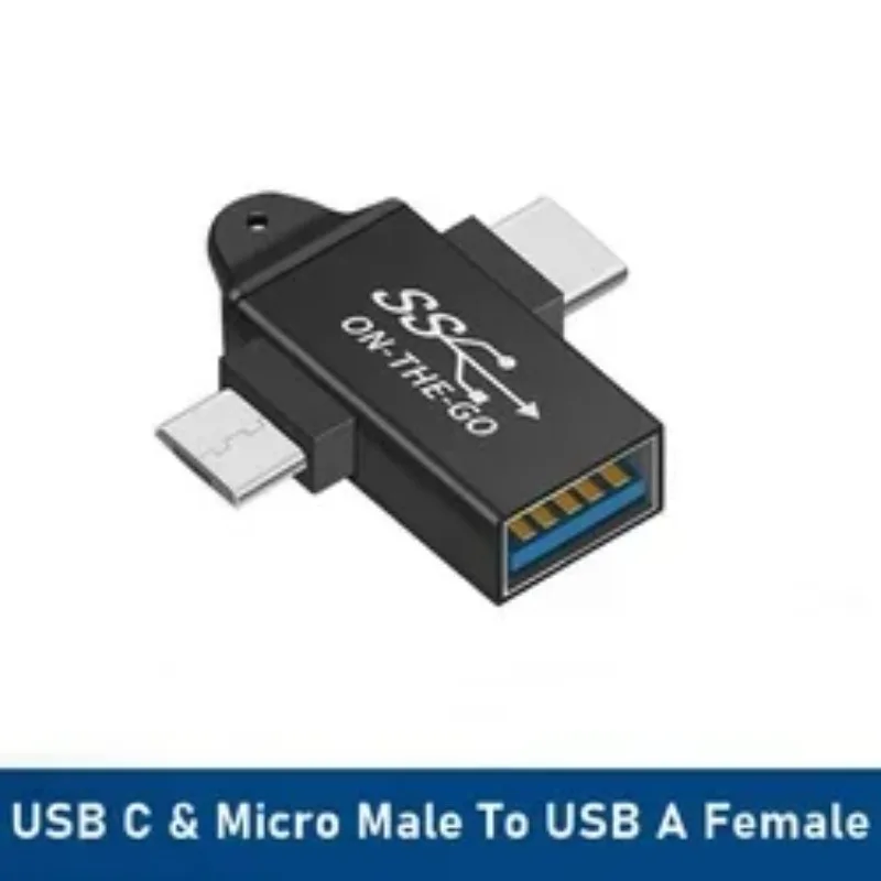 

Комплект из 5 OTG-адаптеров Type-C: переходник USB-C (штекер) на Micro (гнездо) для Note 20 Ultra, Macbook, Huawei, быстрый и надежный