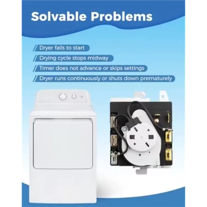 【RECOMENDAR】WE04X25586 Dryer Timer For GE Hotpoint Models Fits Replaces 4467041 PS11763073 For Multiple Models