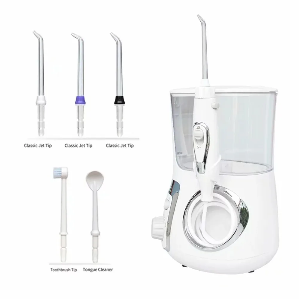 

2024 New Water Flosser Oral Irrigator , 800ml Capacity and 5 Multiuse Tips