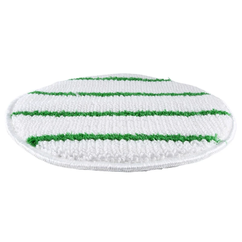 19In Rotary Yarn Bonnet Low Profile Polishing Pad Cotton Yarn Polishing Pad With Agitation Stripes Carpet Cleaning Bonnet Pad