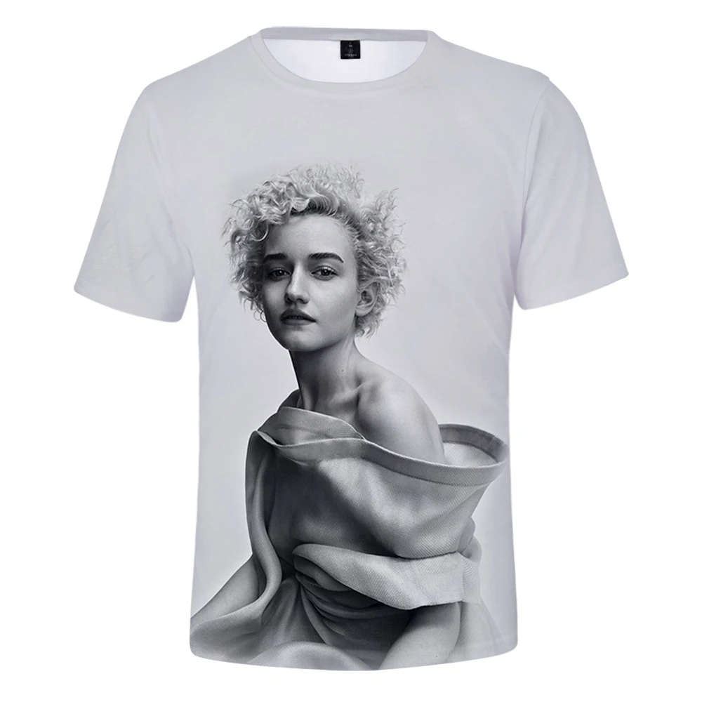 Julia Garner Merch Tshirt 3D Round Neck Short Sleeve Women Men T-shirt Casual Style Summer T-shirt Funny Clothes