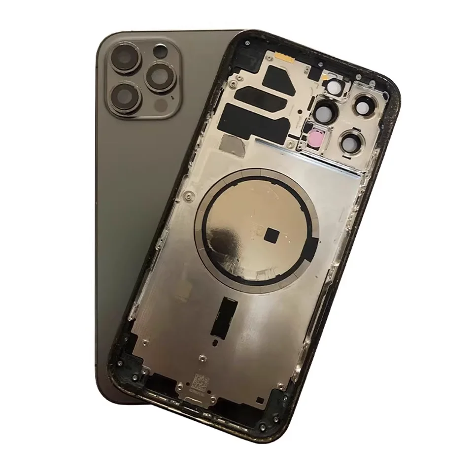 Full Back Cover for iPhone 13 Pro Max, Housing Battery, Middle Chassis Frame, Assembly Door, Rear with Flex Cable image 6