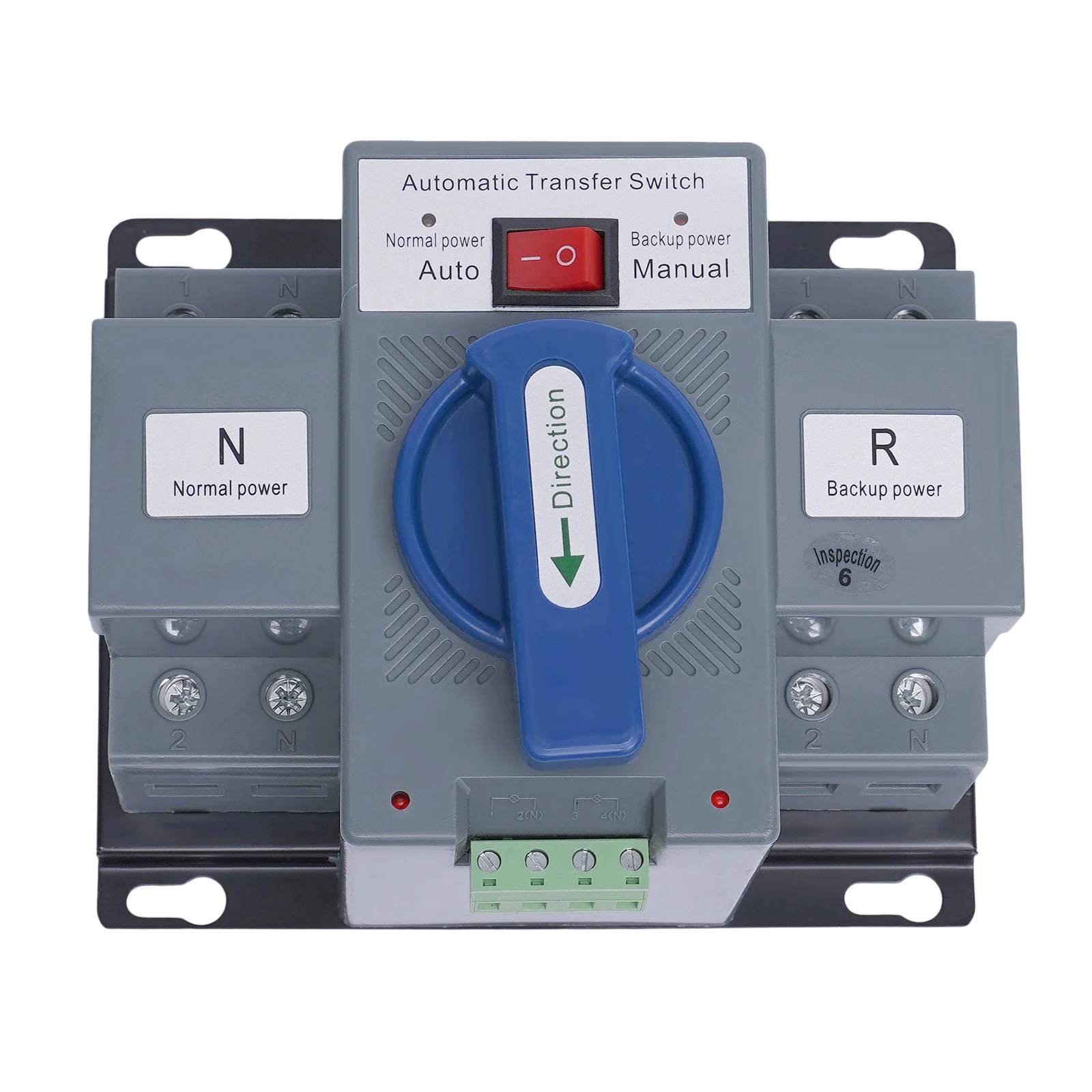 

Dual Power Automatic Transfer Switch, 110V 2P 63A Mini Dual Power Automatic Transfer Switch, Dual Power Changeover Switch