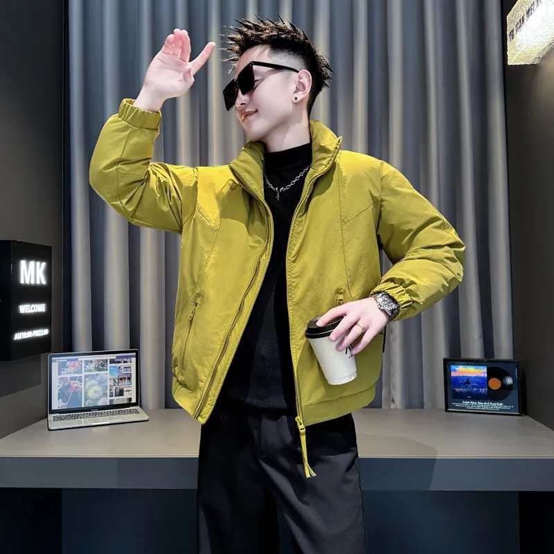 

Утепленная хлопковая куртка малого размера S-XS55, мужская рабочая одежда из полиэфирного волокна, с капюшоном, на молнии, зимняя верхняя одежда, пальто