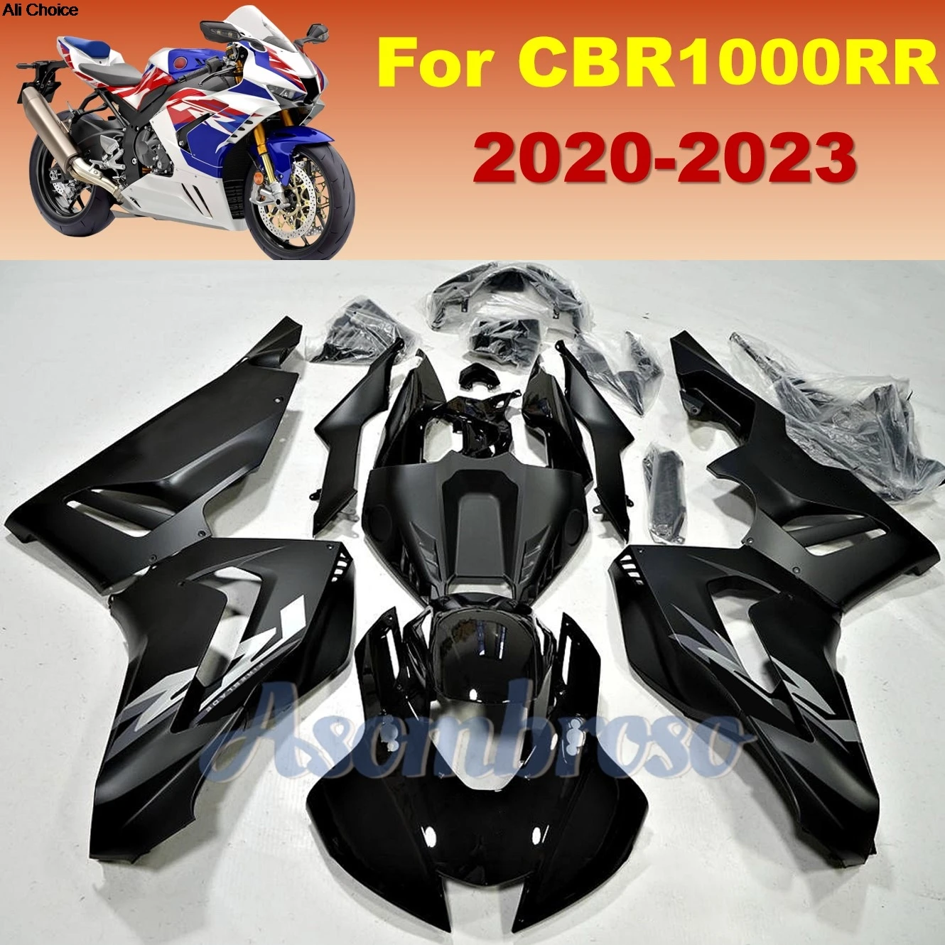 

Motobike Fairings set For CBR1000RR-R 2020 2021 2022 2023 CBR1000RR Black Body Cowl CBR 1000RR ABS Fairing kit