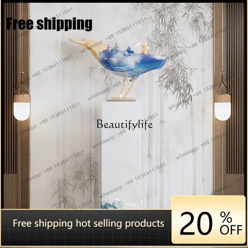 Factory Direct  Flowing water ornament Modern light luxury water generates wealth and attracts wealth Office entrance