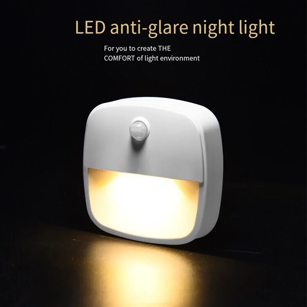 Small Night Light with Human Sensor and Light Sensor for Bedroom and Bathroom Smart Sensor Lights