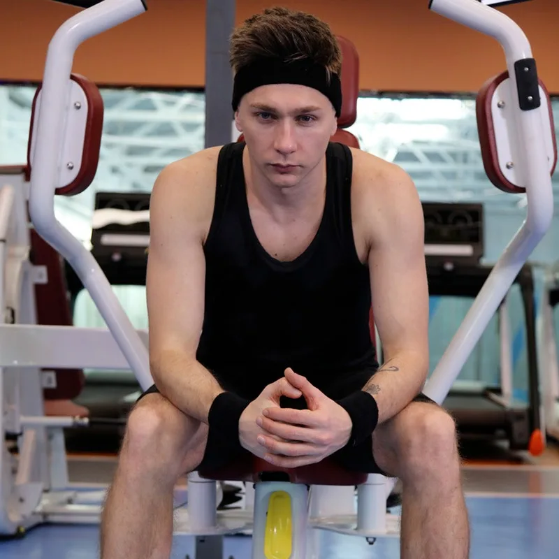 سوار معصم رياضي مرن للرجال والنساء ، أوشحة رأس ، لفائف واقية لليوجا ، صالة الألعاب الرياضية ، المعصم ، الأساور ، سلع اللياقة البدنية