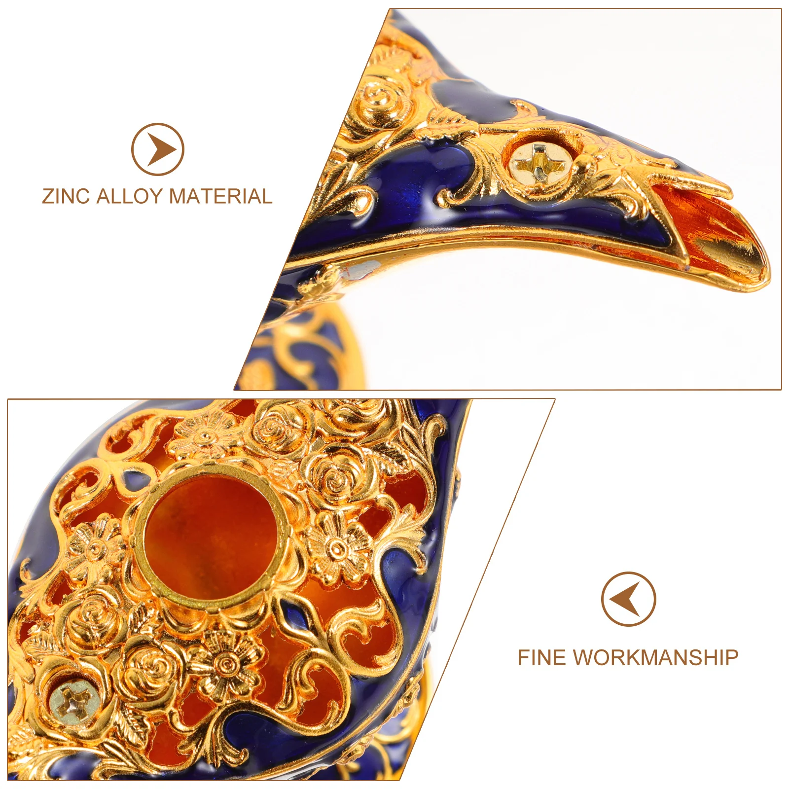 

Vintage Ornament Zinc Alloy Decorative Desktop Decor Party Home Office Banquet Decoration Retro Adornment