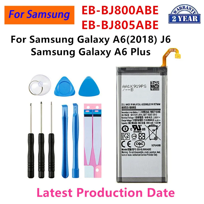 

Абсолютно новый телефон, аккумулятор емкостью 3000 мАч для Samsung Galaxy A6 (2018)
