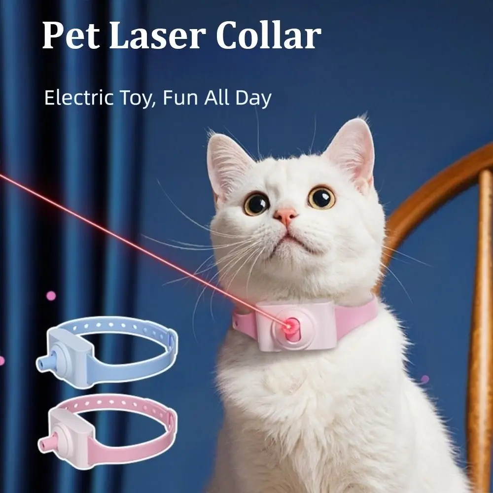 Nouveau jouet Laser automatique pour chat électrique avec lumière LED colliers LED intelligents fournitures pour animaux de compagnie collier de chat Led pour accessoires pour chat