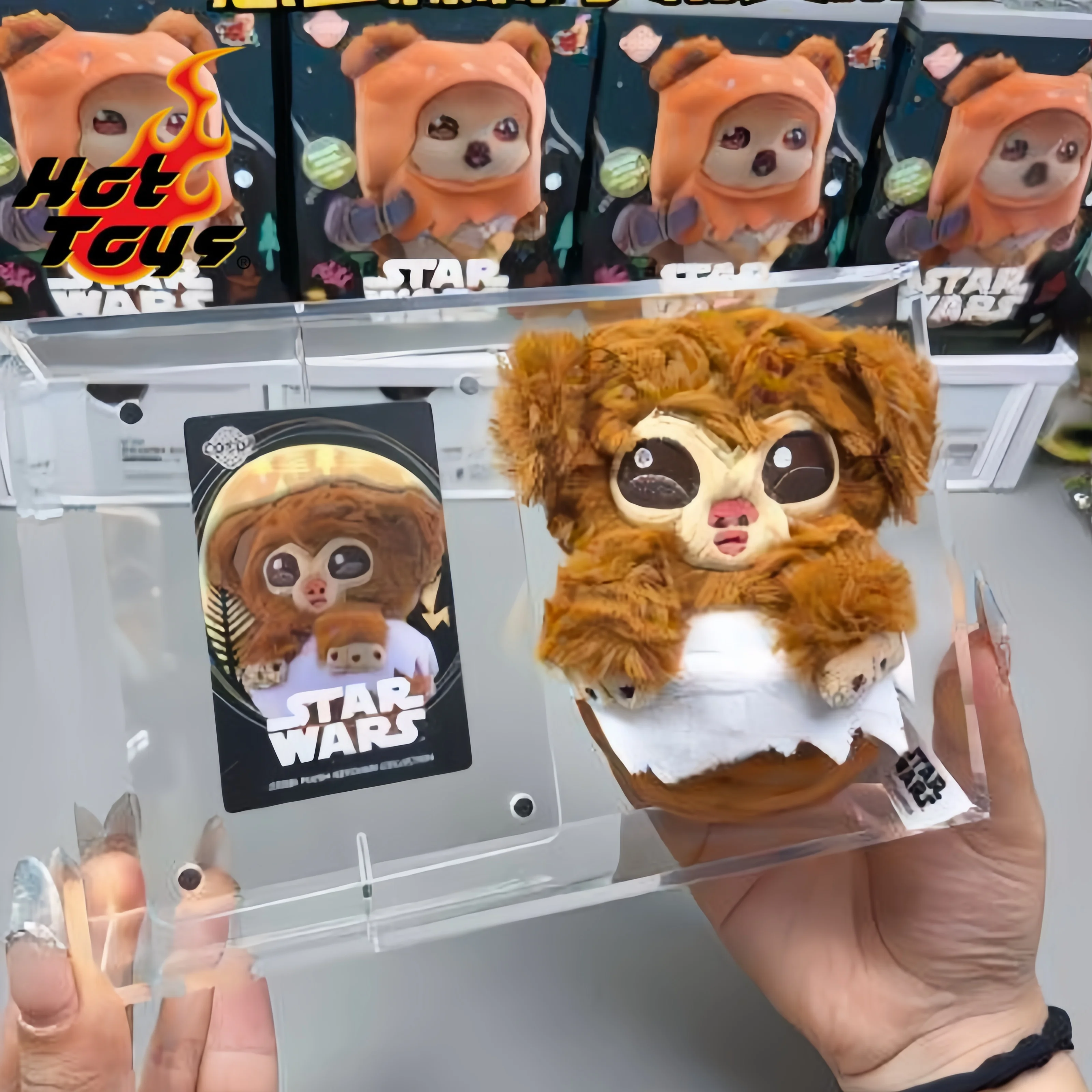 

Hot Toys Star Wars Ewoks Cosbi Plush Keychain Series Vol.2 Blind Box Backpack Pendant Keychain Decoration Doll Birthday Gift Toy