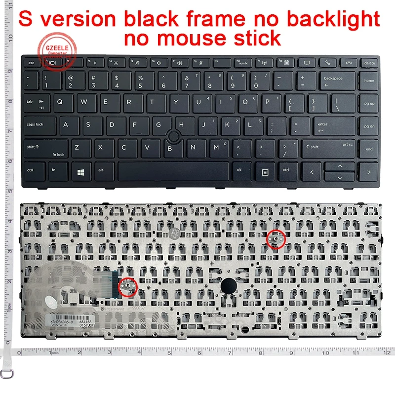 U Brand Replacement Keyboard for HP EliteBook 840 G5 / 840 G6 / 745 G5 / 745 G6 Laptop Silver Frame Backlight with Pointer : Buy Online at Best Price in KSA - Souq is now