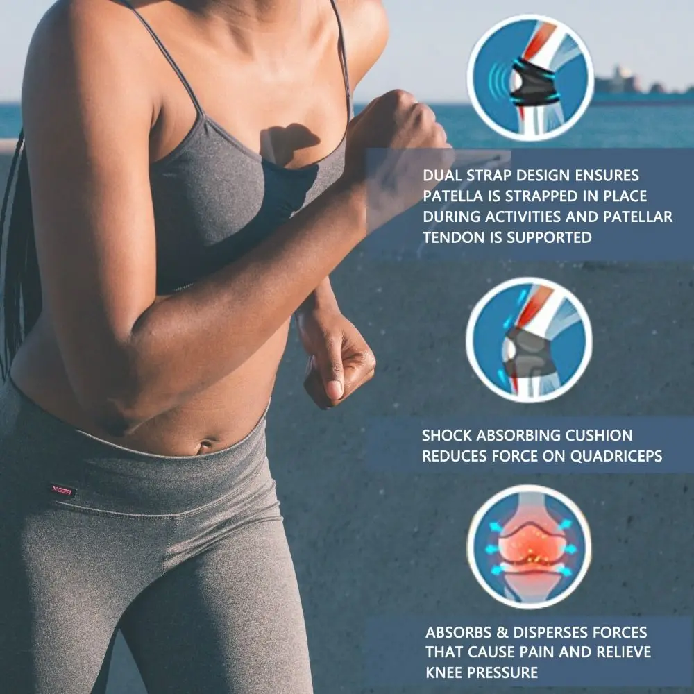 

Patella Protector Patella Knee Brace Breathable Adjustable Patella Protect Band Comfortable Professional Sports Knee Brace