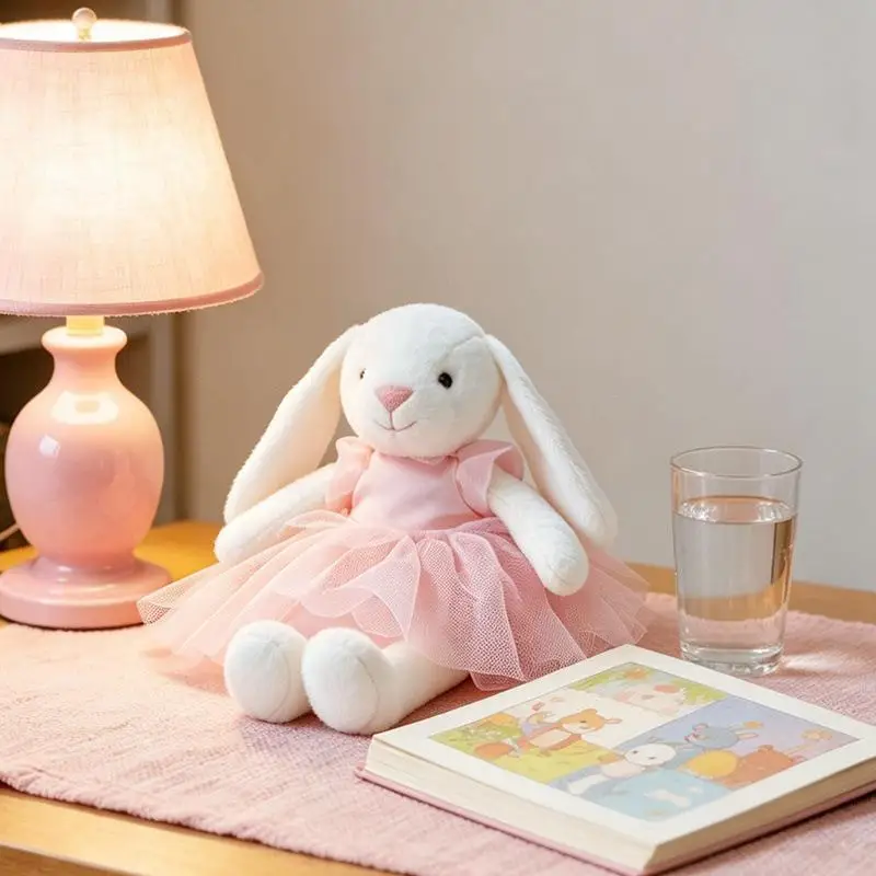 1Pcs 28cm Cute Ballet Skirt Bear Bunny Plush Toy Lovely Appease Animal Doll Birthday Christmas Gift