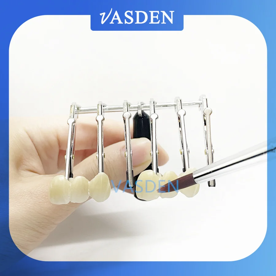 Imagem -03 - Vasden-cerâmica Glaze Clips para Dentadura Dentes Ferramenta Técnico Odontológico Aplicando