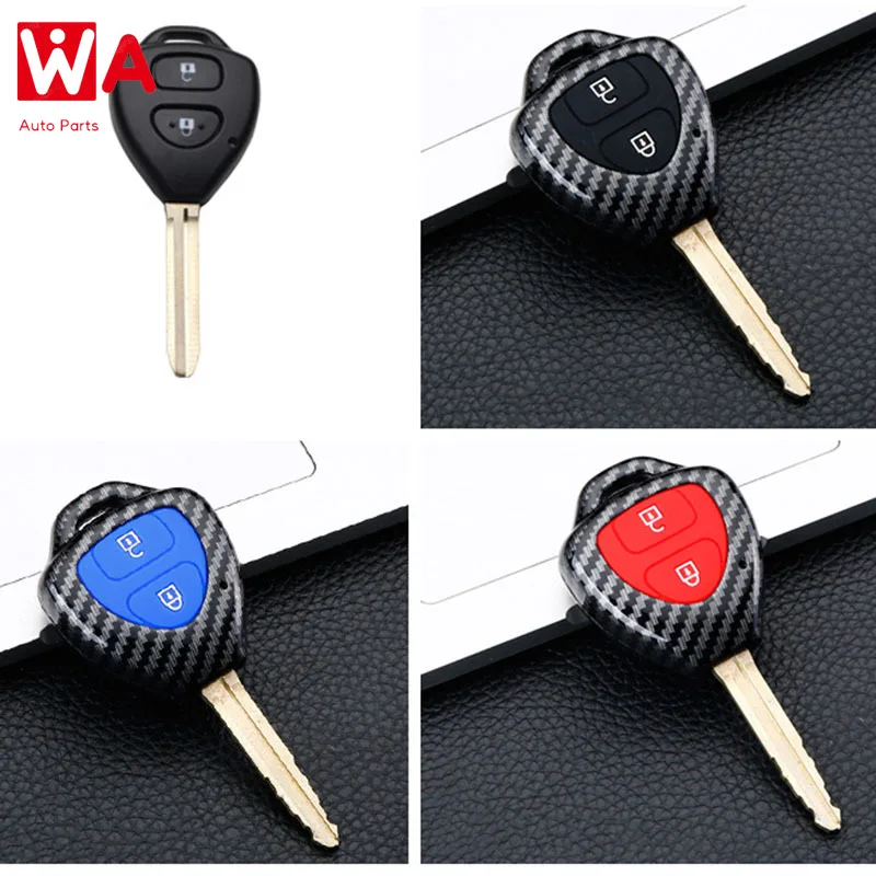 

2 3 Buttons ABS Car Key Case Cover Shell Fob For Toyota Corolla Camry Reiz RAV4 Crown Avalon Venza Matrix Auris Auto Accessories