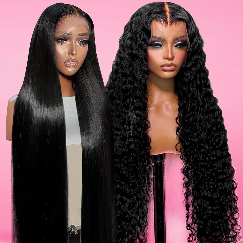 

Raw Myanmar Virgin Hair Swiss Lace Front Wig Cuticle Alignment 100% Human Hair Long Deep Curly Wig High definition Lace Front